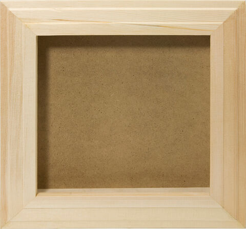 3D-Bilderrahmen aus Holz, 27 x 27 x 3,5 cm