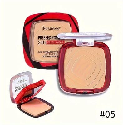 Inspire Select FlawlessMatte 24H Pressed Powder Foundation Full Coverage Weightless Finishing Powder With Puff 05