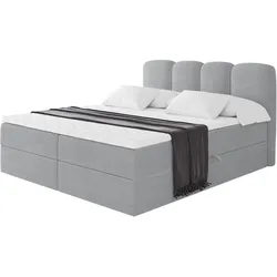 BOXBETT mit Matratze H3 - NINA - 200x200 cm Grau