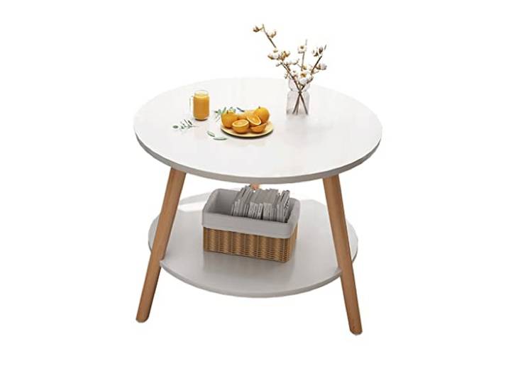 OGOODLE Nachttisch, einfach, Nachttisch, Wohnzimmer, Schlafzimmer, kleiner runder Tisch, Schrank, Aufbewahrung, kreativ, rund, Beistelltische für Schlafzimmer