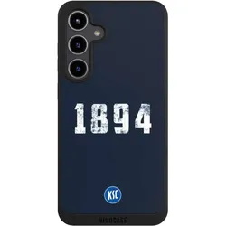 Nivocase Handyhülle für Samsung Galaxy S24+ Hülle NIVOpure Case Schwarz Bundesliga KSC Karlsruher SC (Samsung Galaxy S24+), Smartphone Hülle, Schwarz