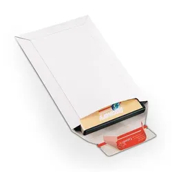 Colompac 20 Kartonversandtaschen DIN A5 ohne Fenster weiß, 17.5x25 cm