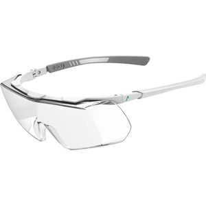 ACE-Instruments Schutzbrille Evo OTG, klar, Überbrille, weiß, für Brillenträger
