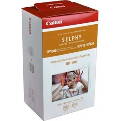 Canon Papier RP-108  108 Blatt 10 x 15 cm incl. 2 x TTR  8568B001
