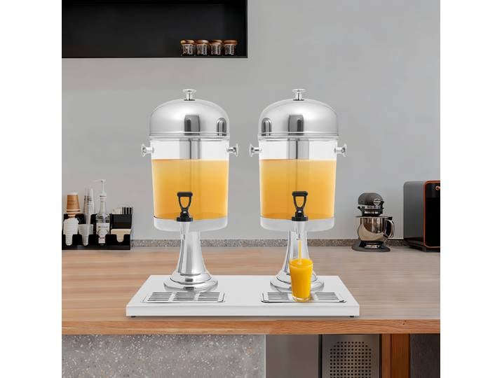 Distributeur de boissons avec distributeur de boissons à noyau de glace pour fêtes, distributeur de boissons avec support et bac d'égouttage