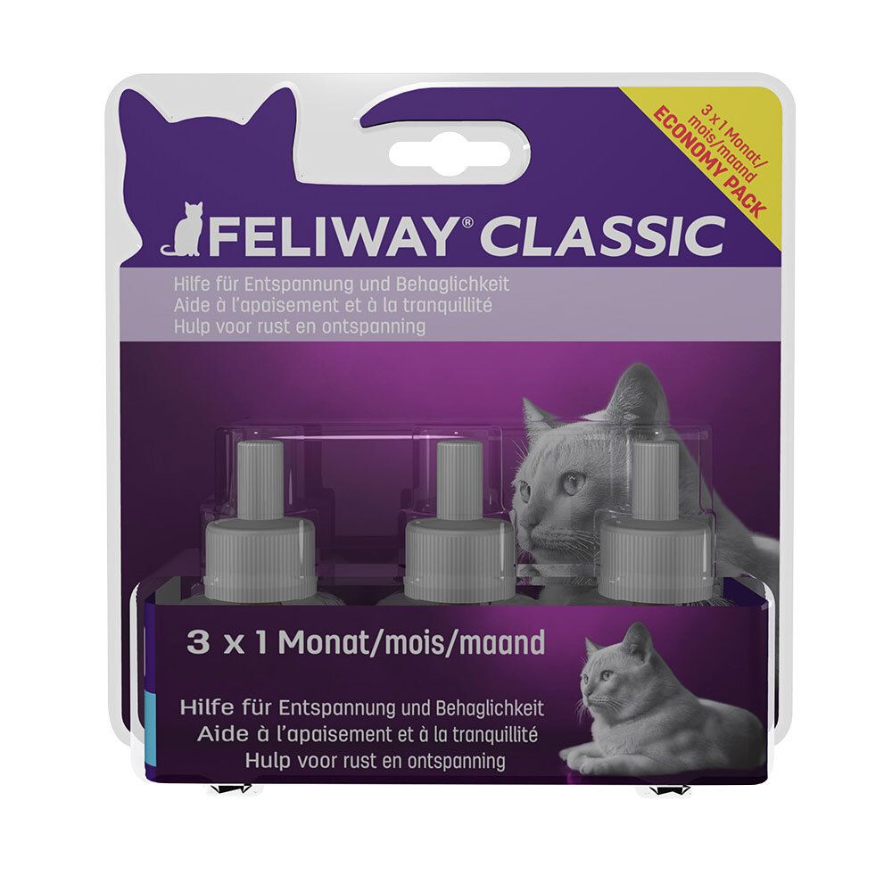 Feliway Classic Nachfüllflakon Vorteilspack f.Kat. 3x48 ml Lösung für einen Vernebler