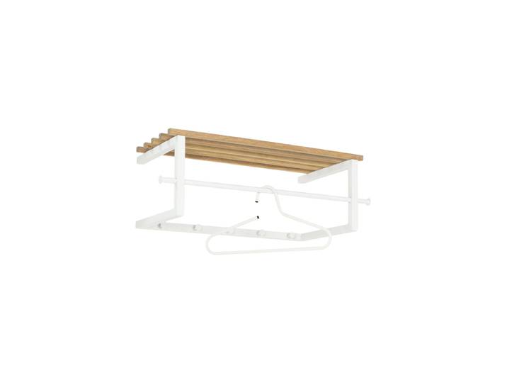 Design Wandgarderobe „Marco“ Weiss/Eiche Natur Spinder Design
