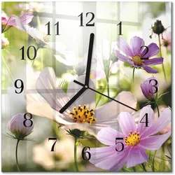 WANDUHR aus Glas 30x30 cm - Kosmeen