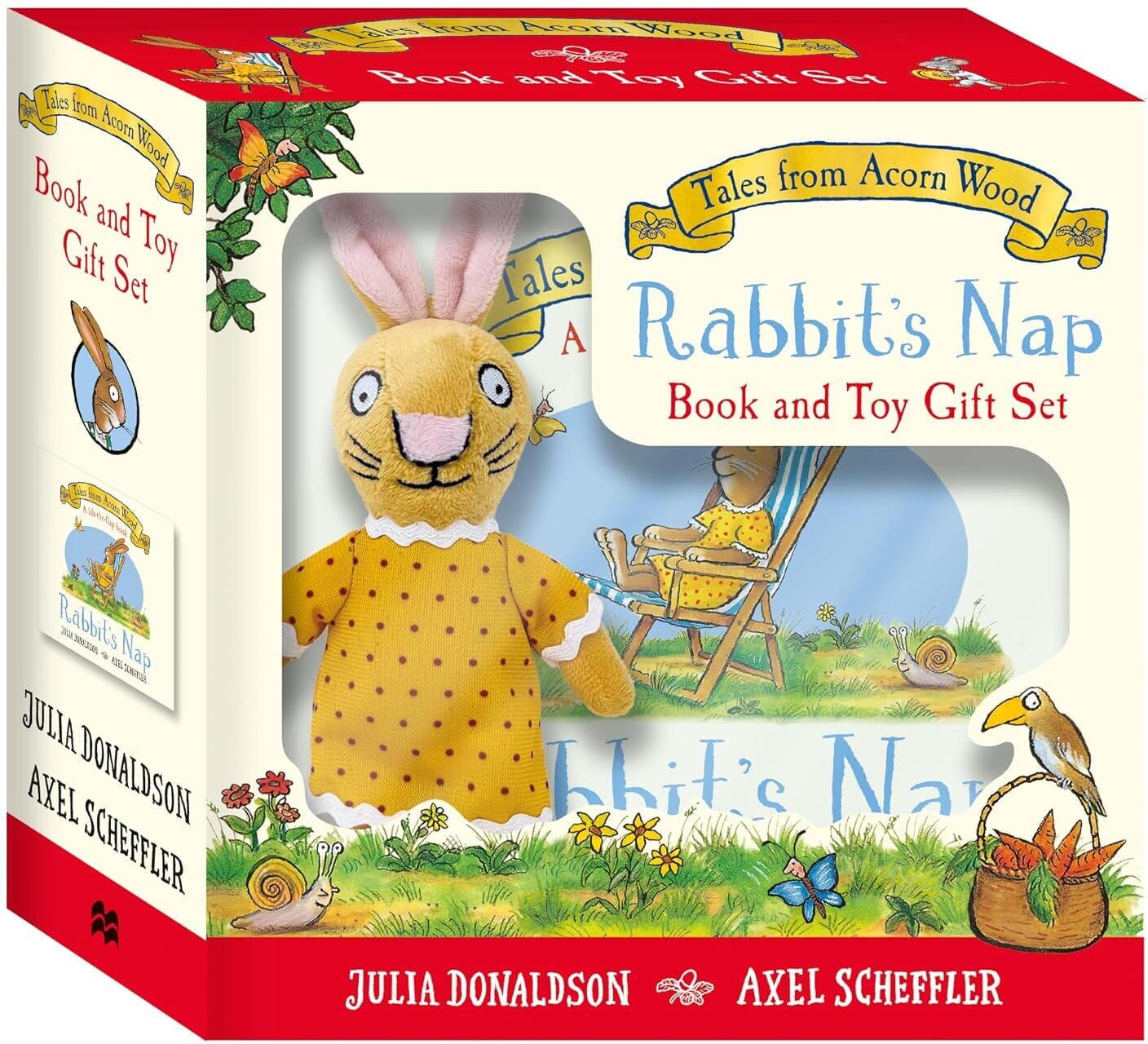 Tales from Acorn Wood: Rabbit's Nap Book and Toy Gift Set: A rhyming lift-the-flap board book and cute cuddly toy - Ages 1-5 - Paperback Macmillan
