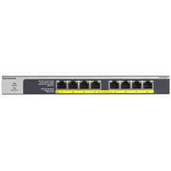 NETGEAR GS108LP Unmanaged Gigabit Ethernet (10/100/1000) Power over Ethernet (PoE) 1U Schwarz, Grau