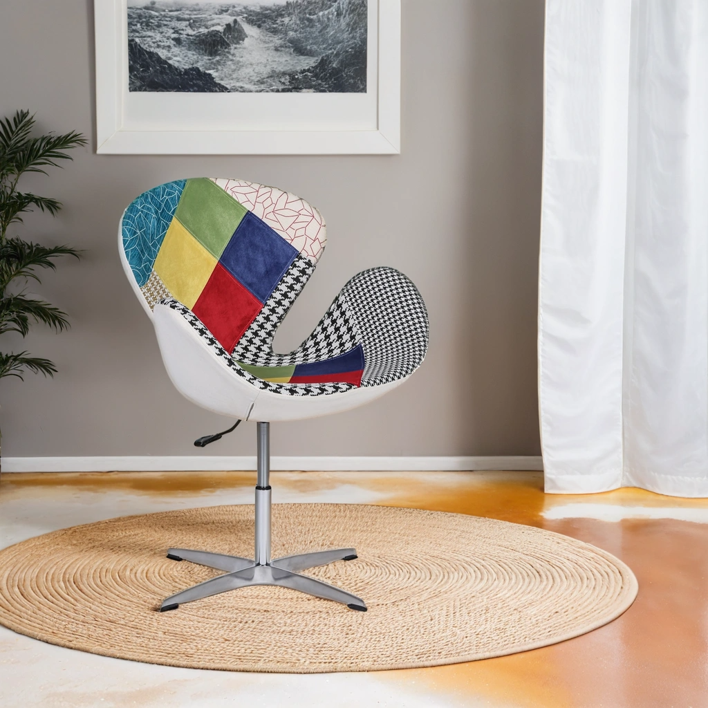 B2B Partner Patchwork-Drehsessel WING II