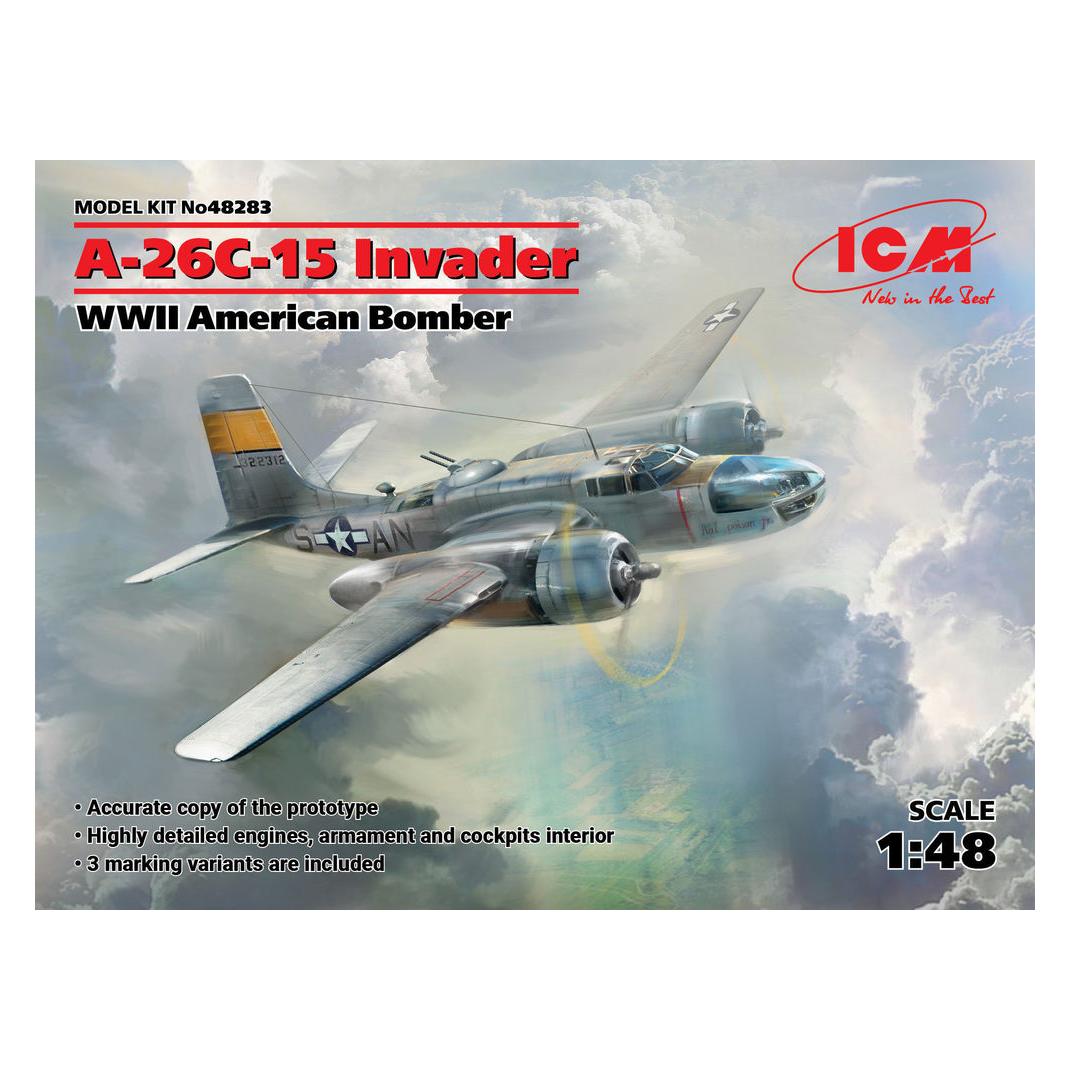 ICM A-26-15 Invader, WWII American Bomber (48283)