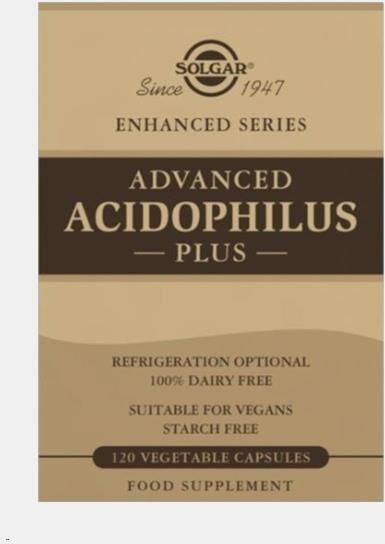 ADVANCED ACIDOPHILUS PLUS 120 CAPSULAS SOLGAR