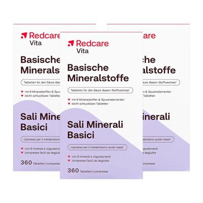 Basische Mineralstoffe RED 3er-Pack 3x360 St Tabletten