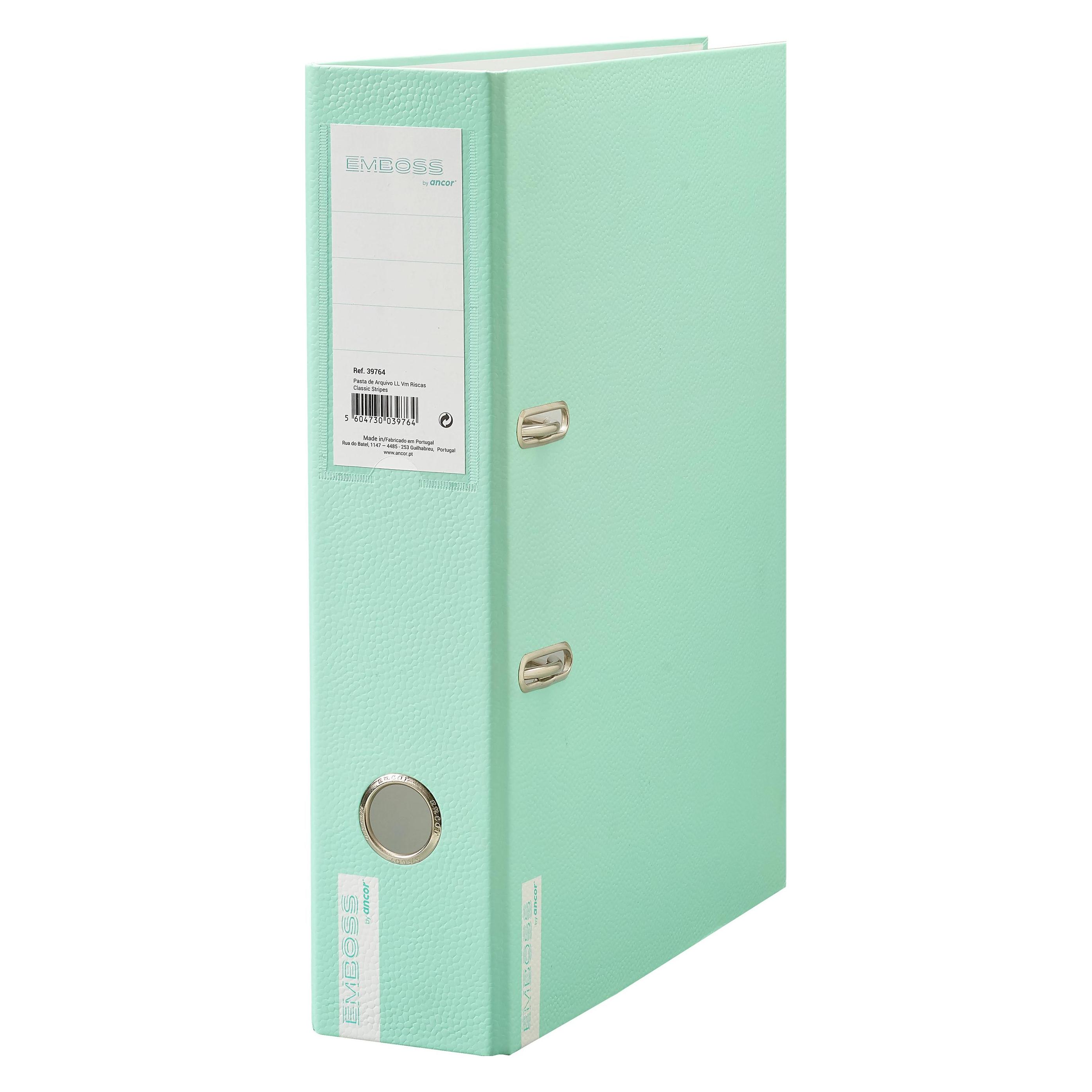 Ancor A4 Lever Arch File 8cm EMBOSS Green (A4, 80 mm) (84771)