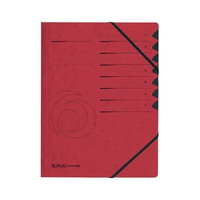 herlitz Ordnungsmappe 7 Fächer rot
