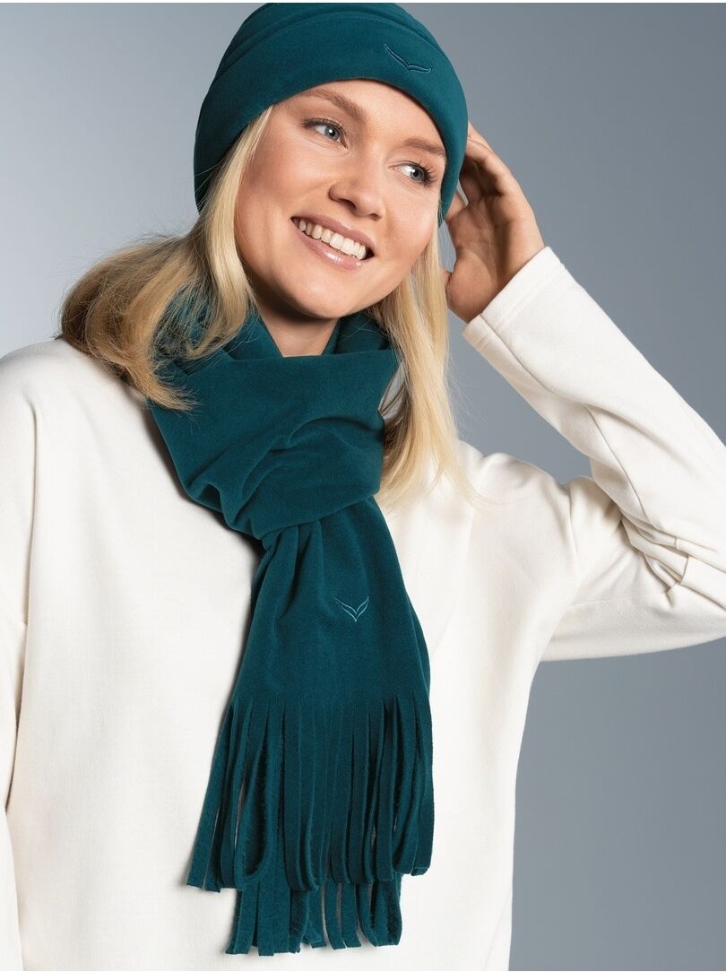 Fleeceschal TRIGEMA "TRIGEMA Fleeceschal", Damen, blau (saphir), Fleece, Polyester, Modetücher Fleeceschal saphir Einheitsgröße