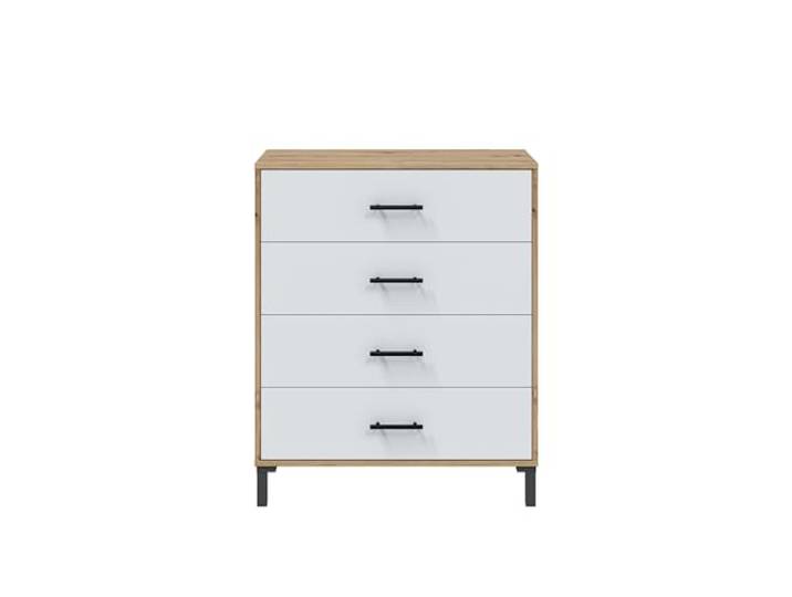 möbelando Hochkommode >ENZO< ENZO Kommode: Schicke Kommode mit viel Stauraum. Ideal für Kleidung, Bücher oder Deko. Einfache Wandmontage spart Platz. Hochwertige Verarbeitung.