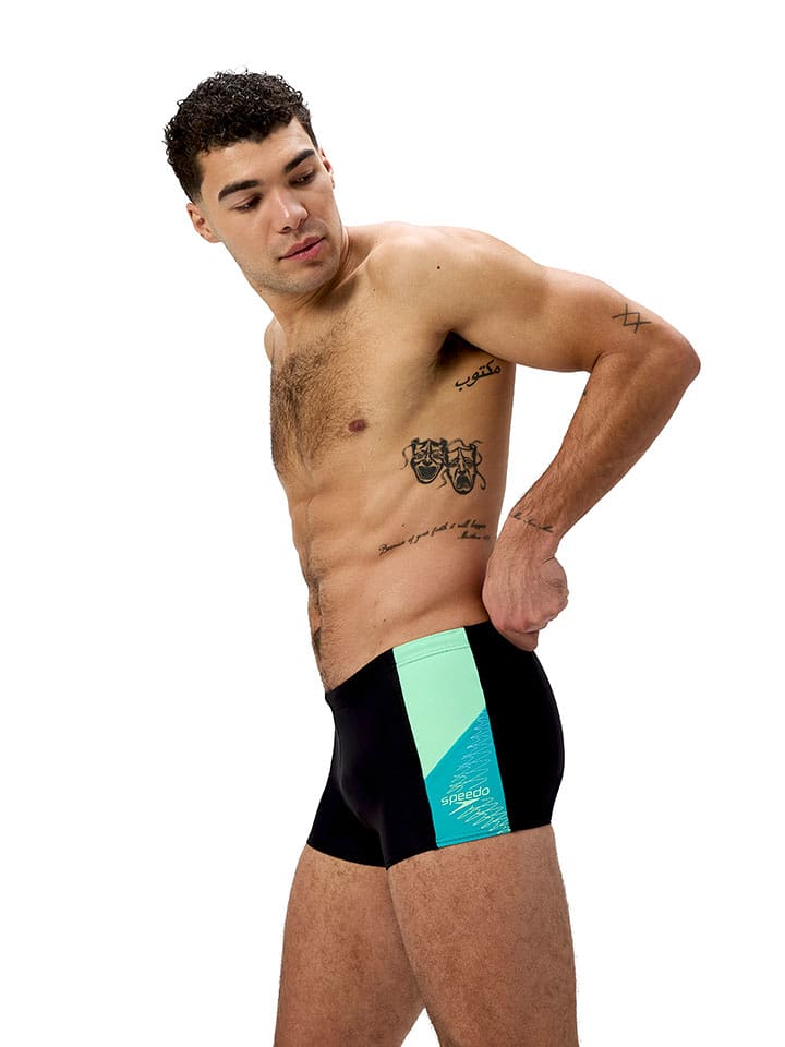 Speedo Badehose "Dive" in Schwarz/ Türkis - 7