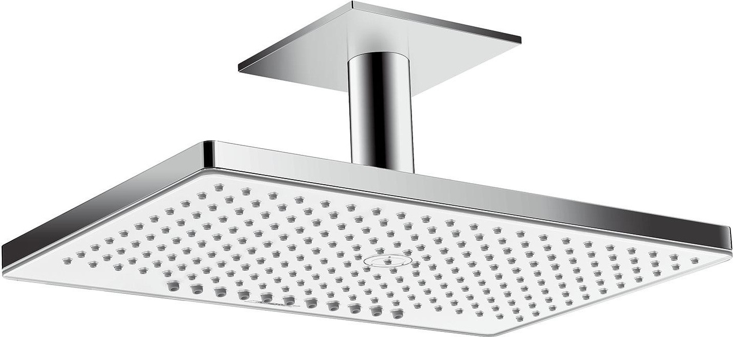 Hansgrohe Rainmaker Select vaste douchekop voor plafondmontage, chroom en wit