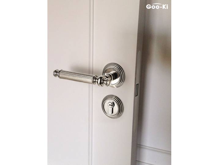 Ensemble de Serrures de Porte en Laiton Chromé Brcorporelle, Style Américain, Poignée de Chambre à Coucher, NikAntivol, Sécurité de la Pièce