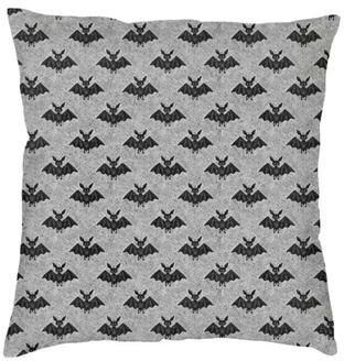 Uplifted Finds Pastel Goth Pink And Black Bats Pillow Cover Halloween Decorative Witch Cushion Case 45x45cm 6 66 X 66 Cm