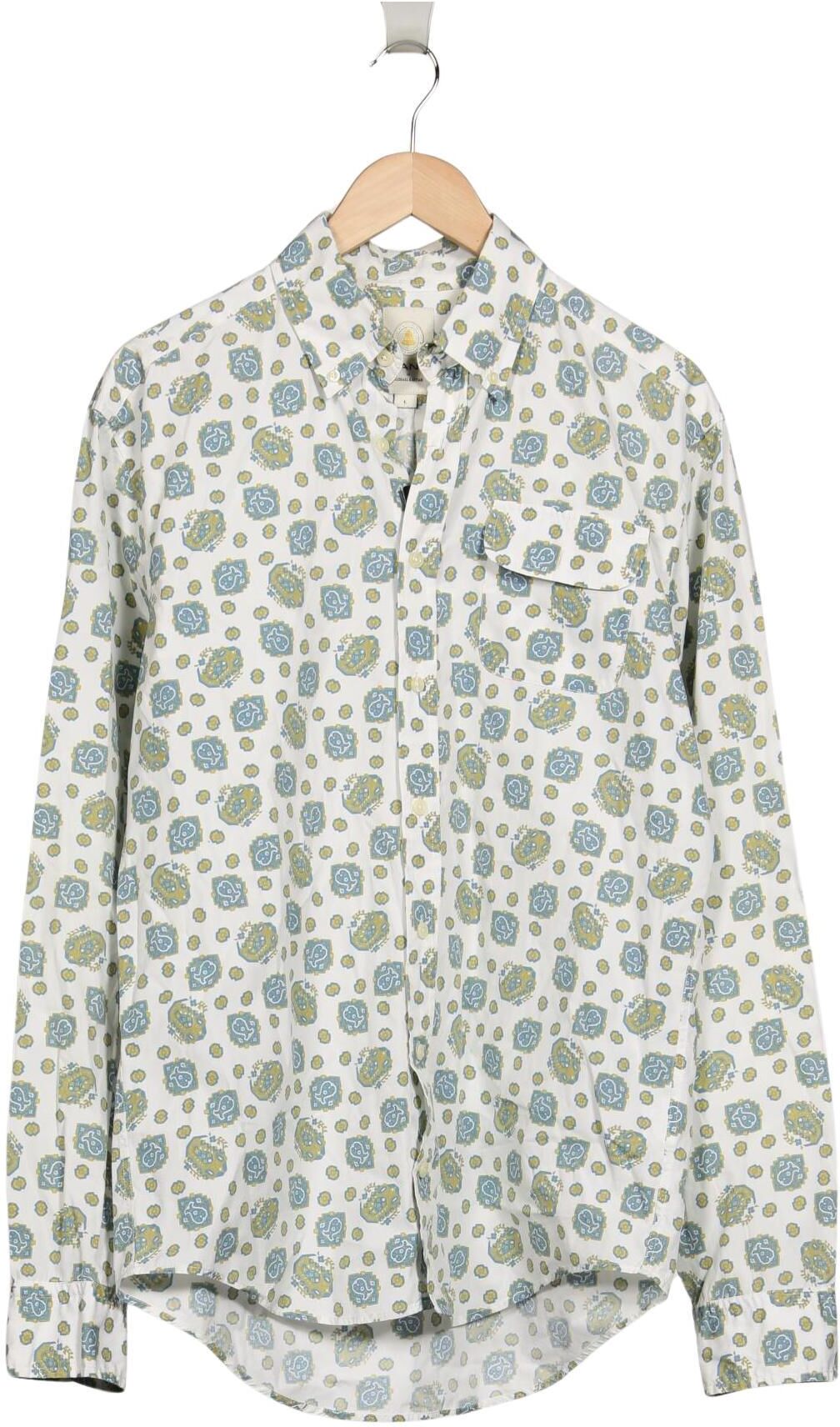 Gant Herren Hemd, Mehrfarbig, Gr. L, Baumwolle - Second Hand