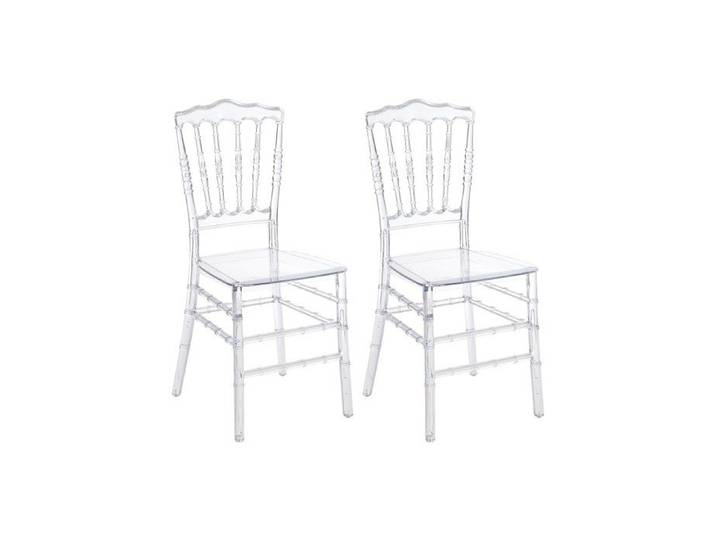 Lot de 2 chaises en polycarbonate - Cristal - AMBELON
