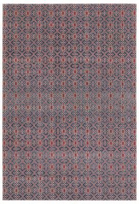 Juniper Home Laneus Indoor/Outdoor Trellis Red/Navy Runner Rug