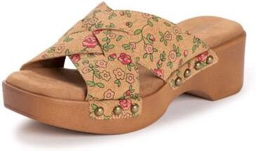 Women's Cadence Sandal by MUK LUKS in Natural Floral (Size 11 M)