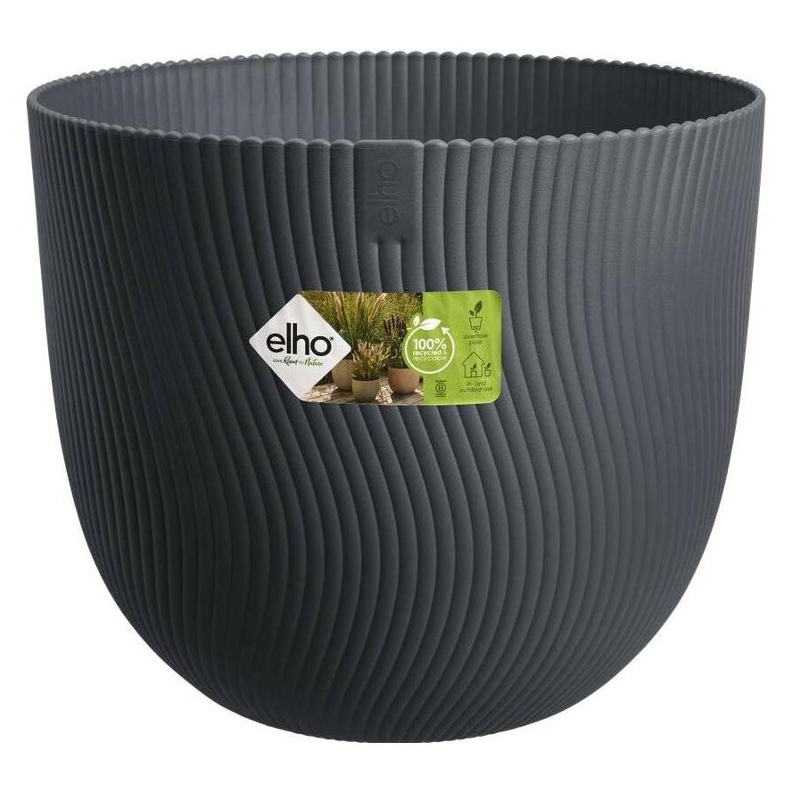 Elho Pflanzentopf Sereh Rund 47 cm Schwarz (47 x 40 cm) (3204004742500)
