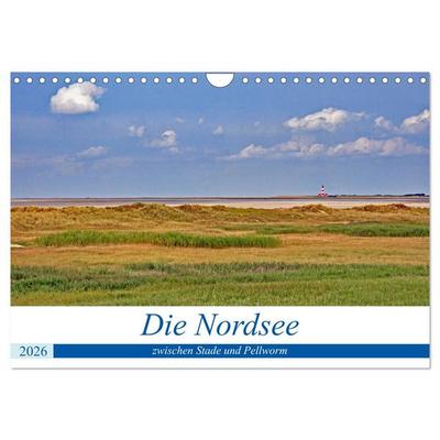 Die Nordsee zwischen Stade und Pellworm (Wandkalender 2026 DIN A4 quer), CALVENDO Monatskalender
