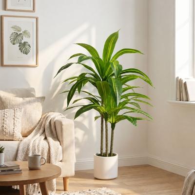 YVANLA Artificial Plant Fake Dracaena Tree Potted
