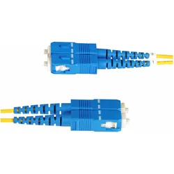 StarTech com 5m OS2 LWL Patchkabel LC zu SC (UPC) Singlemode Duplex, 9/125μm, 10G, Biegeunempfindlic (5 m), Netzwerkkabel