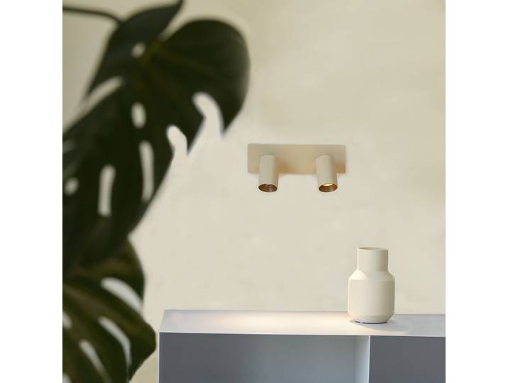 SpotOn2 spot, métal, beige, à 2 lampes - Antidark - Salon / séjour - Moderne - Multi-ampoules