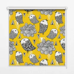 INNENROLLO - Fensterrollo - Rollo - 140x140 cm - Vögel