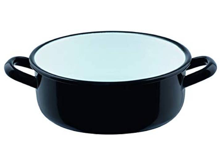 Riess, 0240-017, ZWERGE Kasserolle mit Bördel ø 20cm, RIESEN UND ZWERGE, Emaille, Vol. (rec.): 2,0 Liter, Made in Österreich, LBH: 27,9x21,9x7,7cm, 0,790kg, Induktionskocher kompatibel, Ofenfest