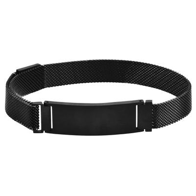Armband ADELIA´S "Armband aus Edelstahl 27,5 cm", schwarz, Armbänder, Damen, 28cm, Edelstahl, Armband, Perfekt als Geschenk zum einfach so