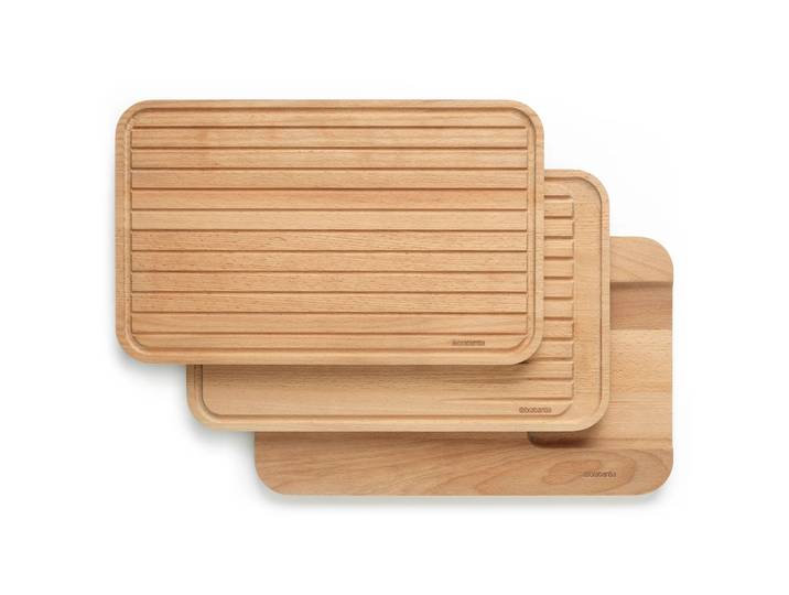 Brabantia Lot de 3 planches à découper Profile Bois d hêtre'