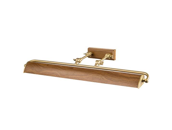 Elstead Lighting Bilderleuchte, Eichefarben, Messingfarben, Metall, 70.3x12.7 cm, Lampen & Leuchten, Innenbeleuchtung, Wandlampe, Wandlampen