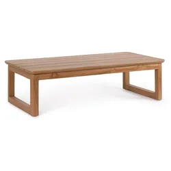 Gartencouchtisch Evora aus nachhaltigem Teakholz, modern skandinavisch, braun, rechteckig