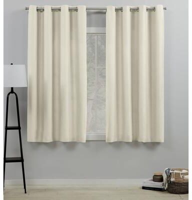 ATI Home Loha Linen Grommet Top Curtain Panel Pair
