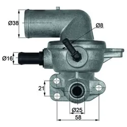 Thermostat Kühlmittel MAHLE TI 133 88D für Chrysler Voyager IV