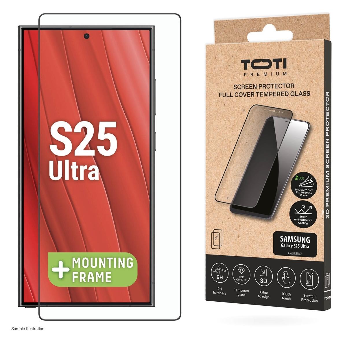 Toti Handyglas Displayschutz Galaxy S25 Ultra, 9H, 6.9 (1 Stk., Samsung Galaxy S25 Ultra) (TOTI PREMIUM)