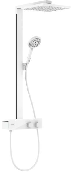 Hansgrohe Raindance E Duschsystem 27361700 1jet, mit ShowerTablet 350 Thermostat, weiß matt