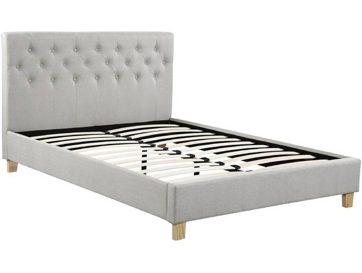 Lit double Emmy - 140 x 190 cm - Beige