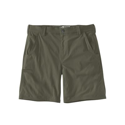 Arbeitsbundhose CARHARTT "Ripstop work Shorts", Herren, Gr. 36, EURO, grün (oliv), Obermaterial: 95% Nylon NY. 5% Elasthan EL., Hosen