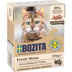 Bozita Häppchen in Soße Hühnchen & Pute 6x370 g