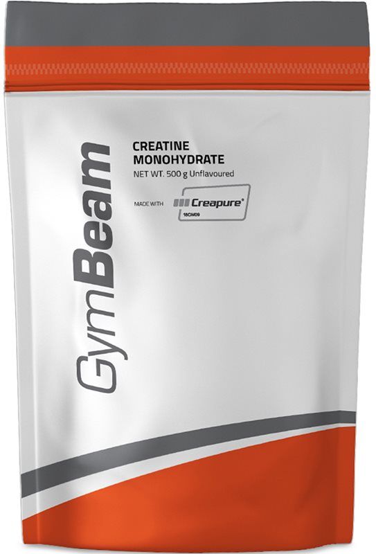 GymBeam Creatine Monohydrate Creapure® Förderung der sportlichen Leistung Geschmack Unflavoured 500 g
