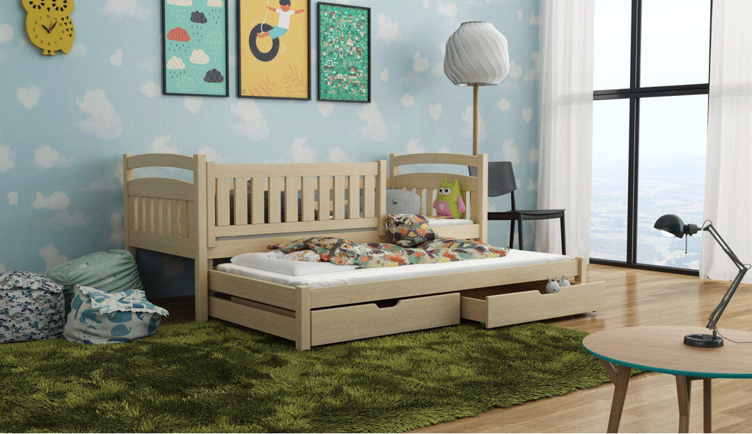 Harriet Bee Estero Standard with Storage Included with Trundle Included Pine